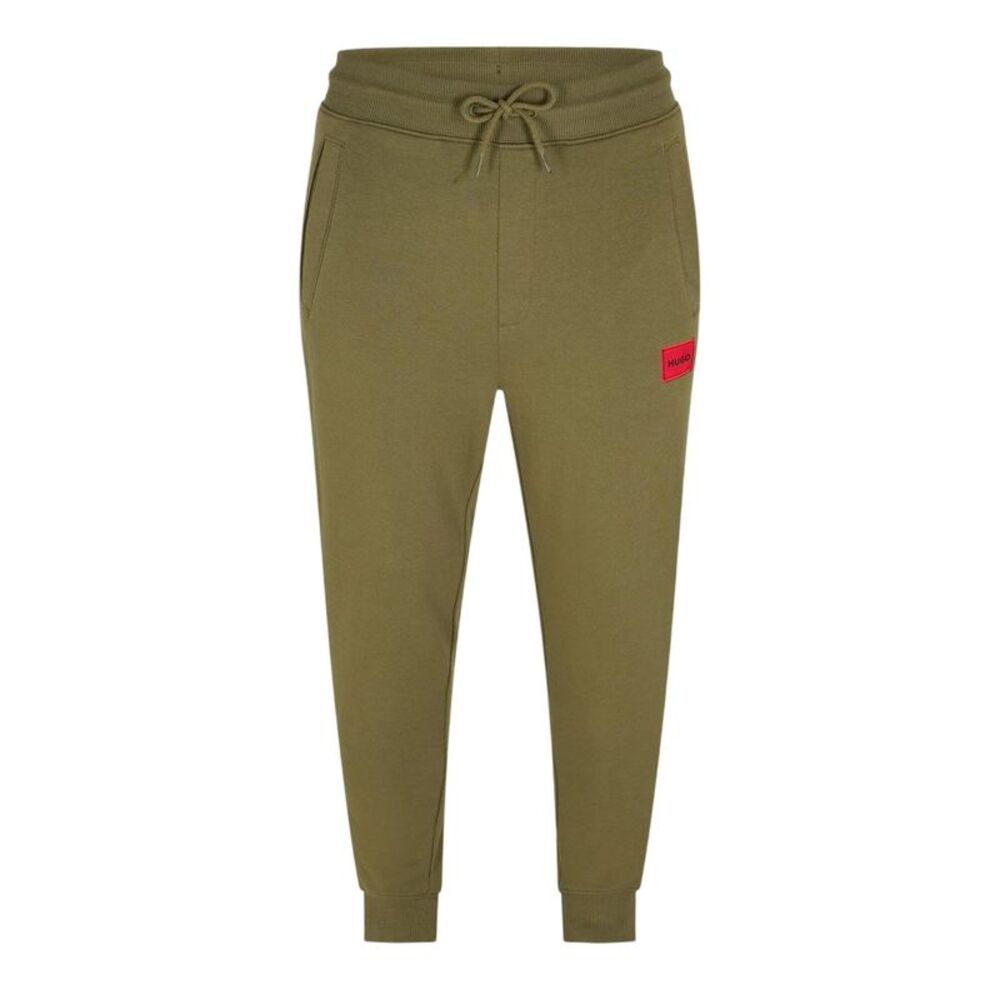Hugo Boss Mens Logo Cuffed Sweatpants / Green